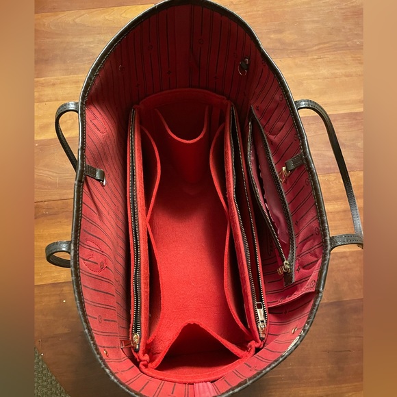 Louis Vuitton Damier Neverfull GM Tote Bag w/RECEIPT AND Custom Organizer Insert - Picture 12 of 16